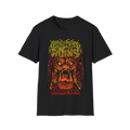 Red & Yellow Shredator Black Tee