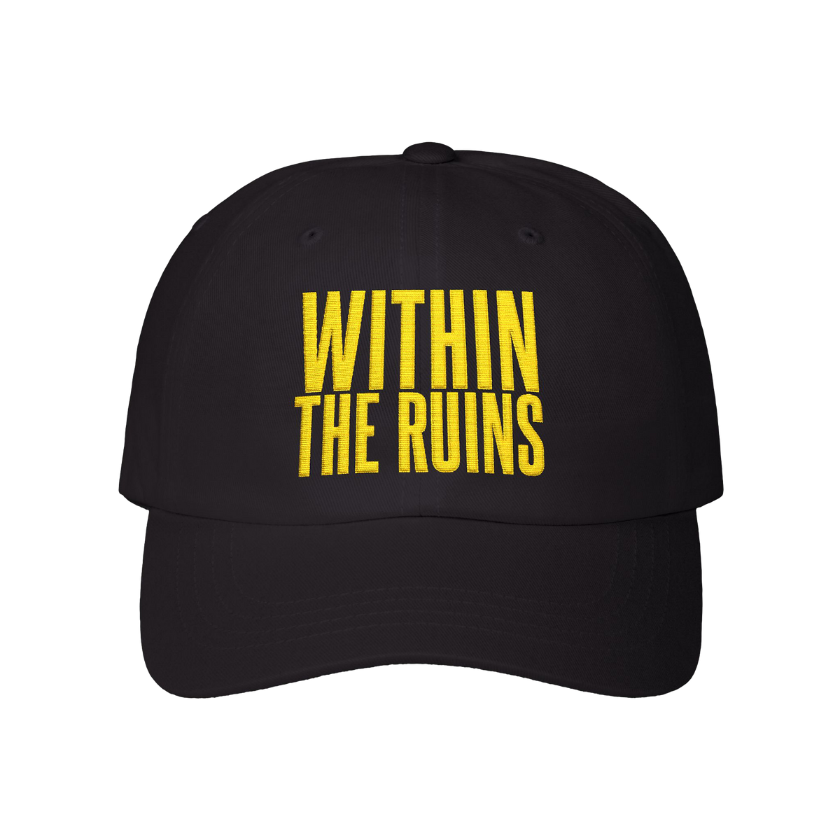 Embroidered Gold Type Logo Dad Cap