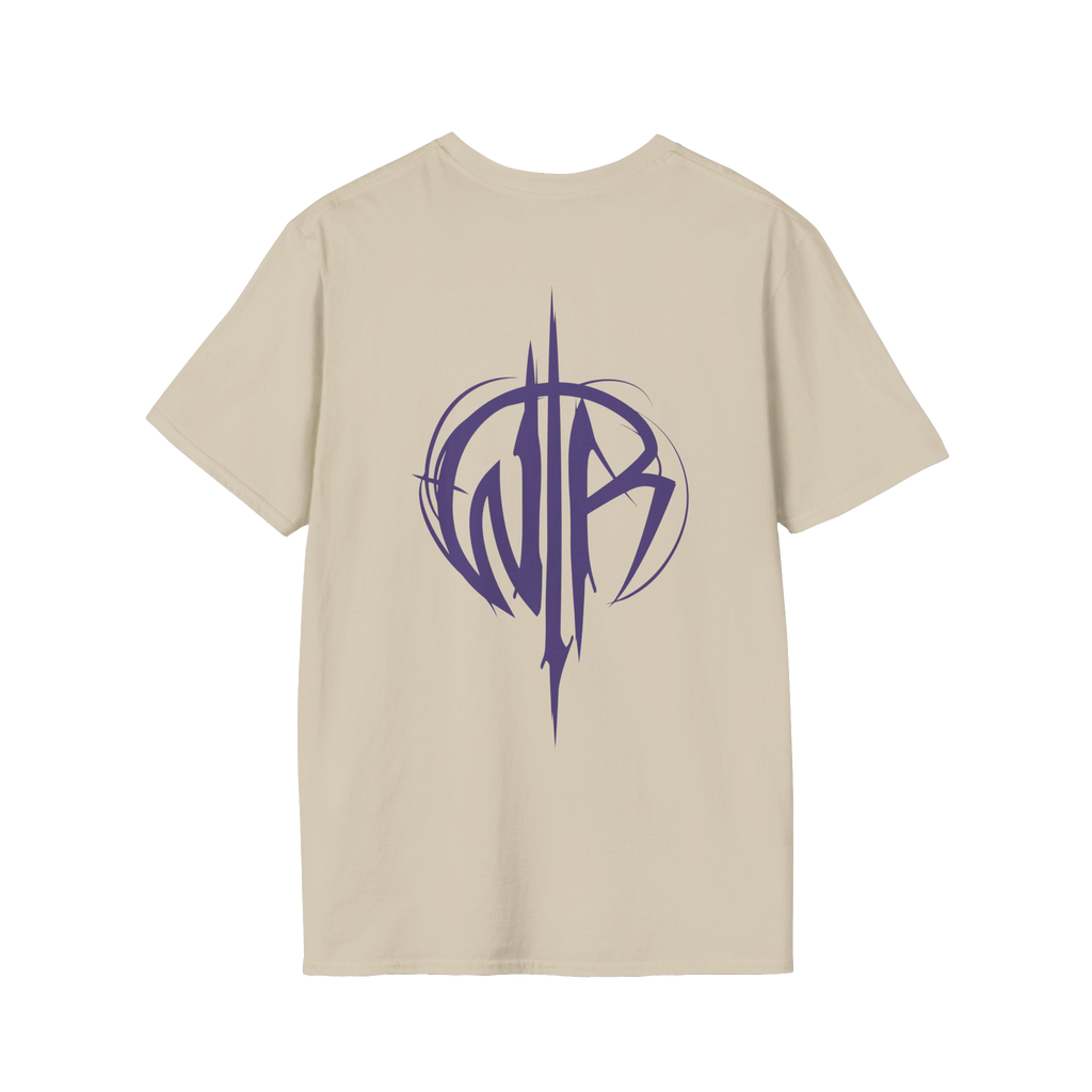 Purple Emblem + Logo Sand Tee